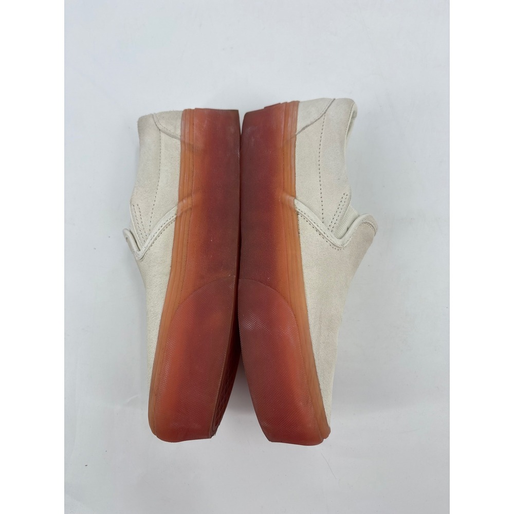 Vans Classic Slip-On Stacked Cream Suede Translucent Orange Platform Shoes 8.0 - Picture 3 of 6